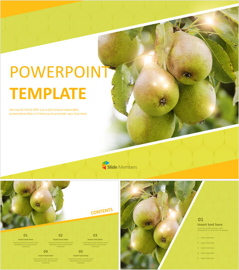 sweet Pear - Free Powerpoint Sample_6 slides