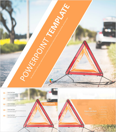 Triangled Danger Sign - Free Template Design_6 slides