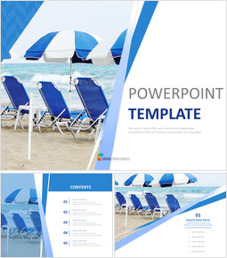 Ombrellone da spiaggia - Campione di PowerPoint gratuito_6 slides