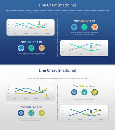 Graphique de comparaison (pharmacie)_4 slides