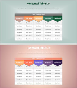 Horizontales Tabellendiagramm_2 slides