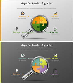 Lupenpuzzle Infografik Diagramm_2 slides