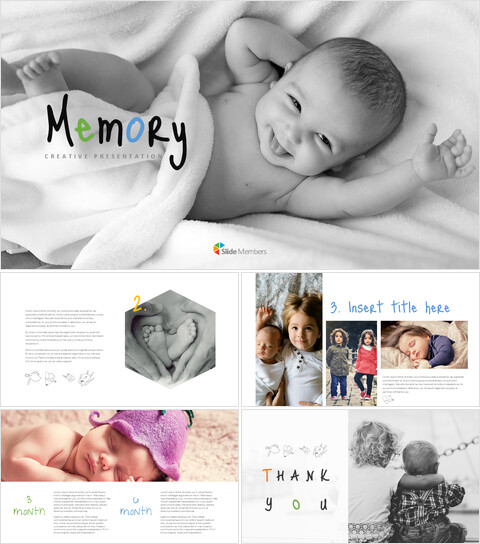 MÉMOIRE Modèle de présentation simple Google Slides_9 slides