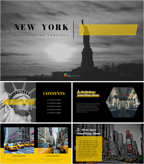 New York Conception de modèles simples_9 slides