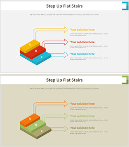 Step Up Flat Stairs Diagramm_2 slides