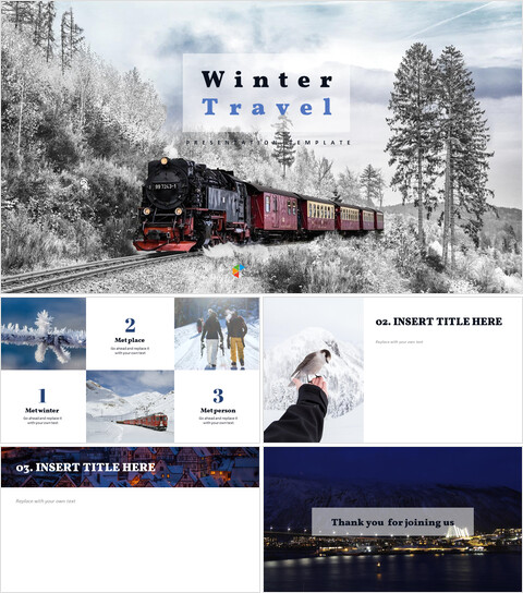 겨울 여행 심플한 슬라이드 디자인_9 slides