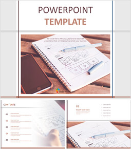 Free Powerpoint Templates Design - Web-Design Sketch_6 slides