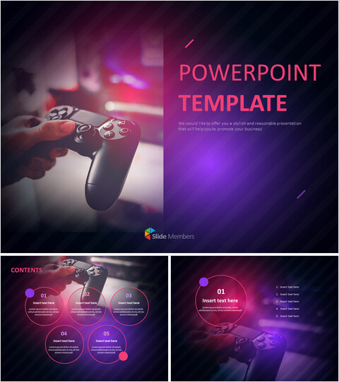 Free Presentation Templates - Video Games_6 slides