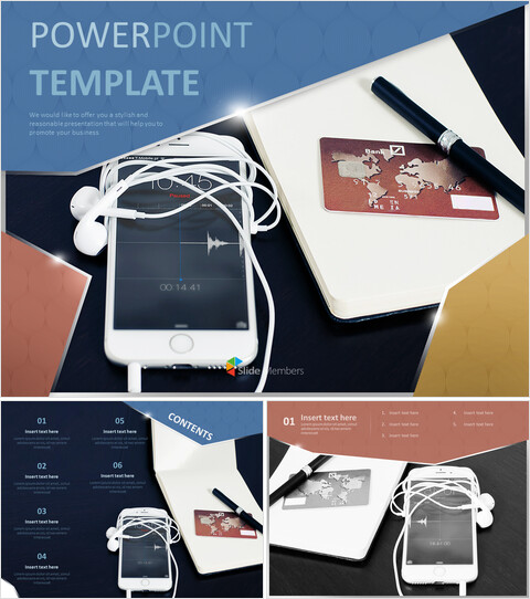 mobile Card - Free Presentation Templates_6 slides