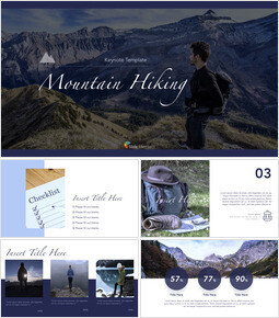 Mountain Hiking Keynote Design_41 slides