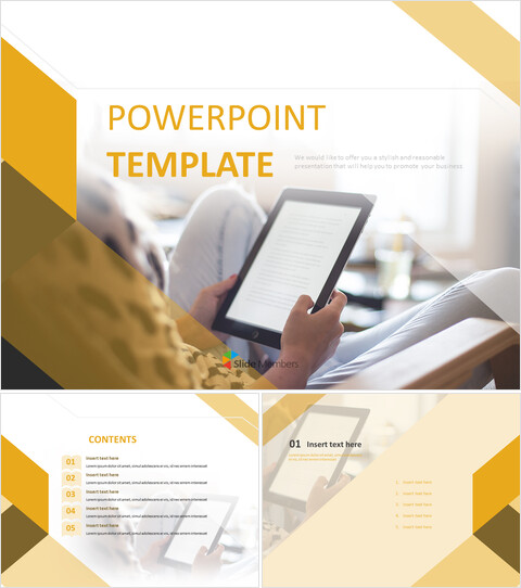 電子書籍で本を読む - 無料のPowerPointのサンプル_6 slides