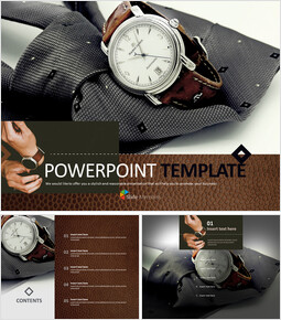 Corbatas y relojes - Plantilla de diseño gratis_6 slides