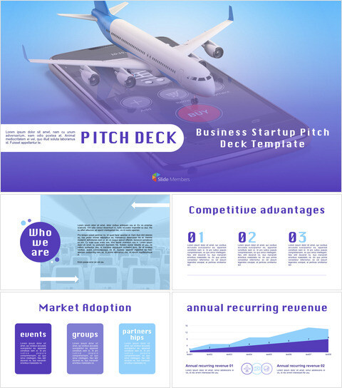 Airline APP Startup Pitch Deck Interactive Keynote_15 slides