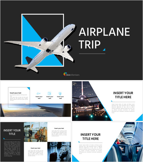 Airplane Trip Google Slides Presentation_68 slides