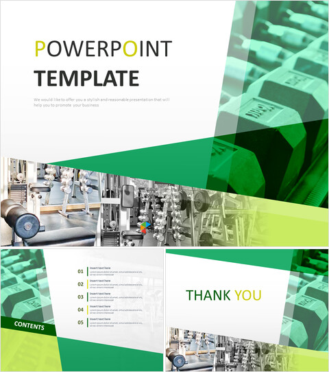 Fitness Exercise Equipment - Google Slides Template Free Download_6 slides