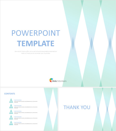 無料のビジネスグーグルスライドテンプレート - 他に面しているエメラルドの三角形_6 slides