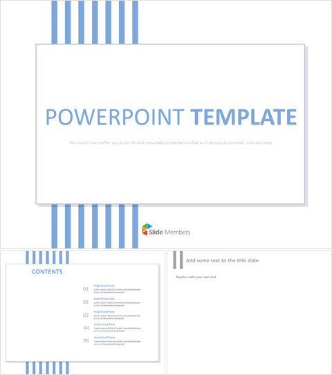 Diseño de plantilla de diapositivas de Google gratis - Líneas azules y contorno cuadrado con títulos_6 slides