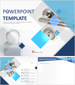 Free Ppt Template Lock And Doorlock