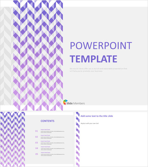 free-ppt-sample-zigzag-purple-checkered-pattern
