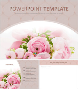 Download Bouquet Of Flowers As A Present Free Ppt Sample