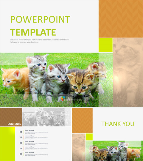 Free Professional google Slides Templates - A Kitty_6 slides