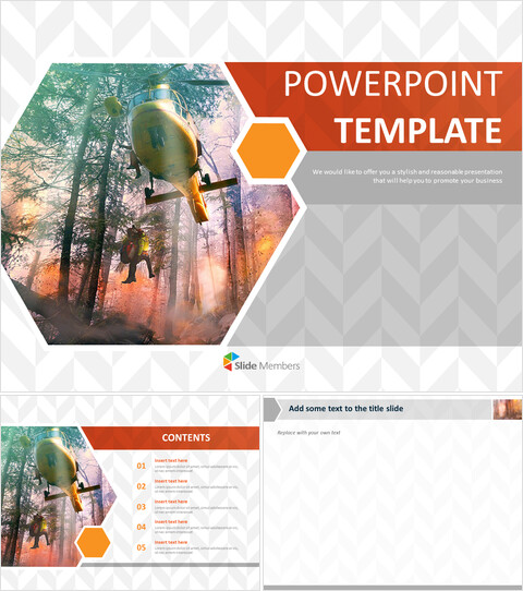 무료 Google 슬라이드 템플릿 - 불의 인명 구조_6 slides