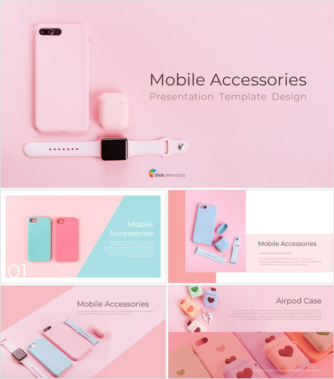 Accessoires mobiles Modèles pour PowerPoint_40 slides