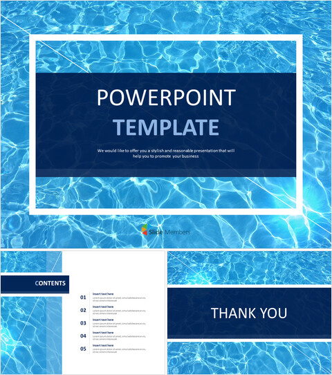 Refreshing Swim - Google Slides Template Free Download_6 slides