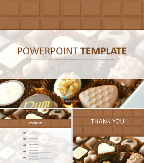 Cioccolato morbido - Google Slides Scarica gratis_6 slides