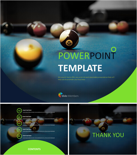Billiards - Free PPT Template