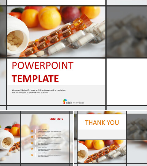 Cold and Vitamins - Google Slides Template Free_6 slides