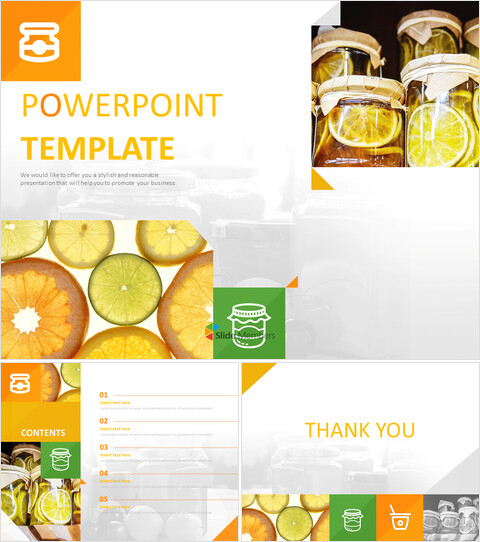 free google slides template - Citrus Juice_6 slides