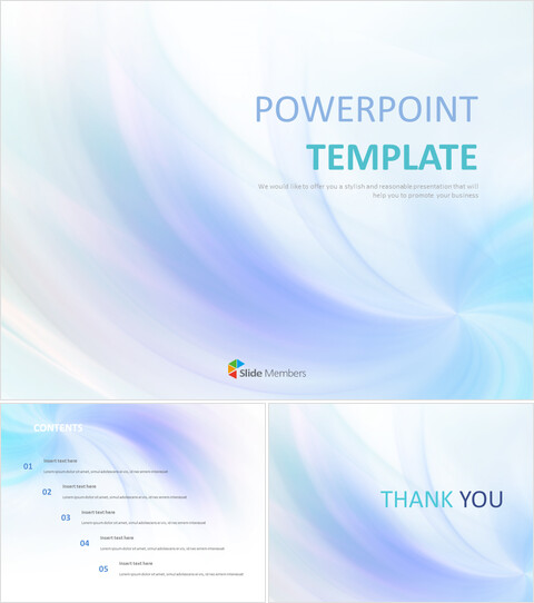 Free Images for Google Slides - Blue Wind_6 slides