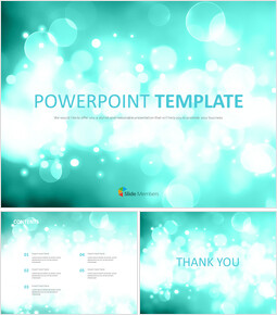Mint Sparkling Circle - Keynote Templates Free Download|Slides