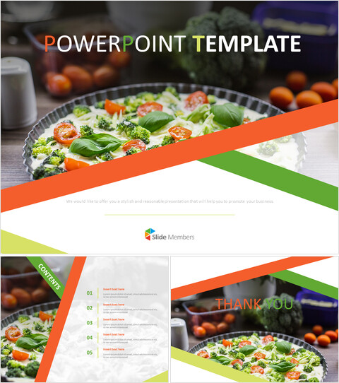 Free presentation Templates - Healthy Food_6 slides