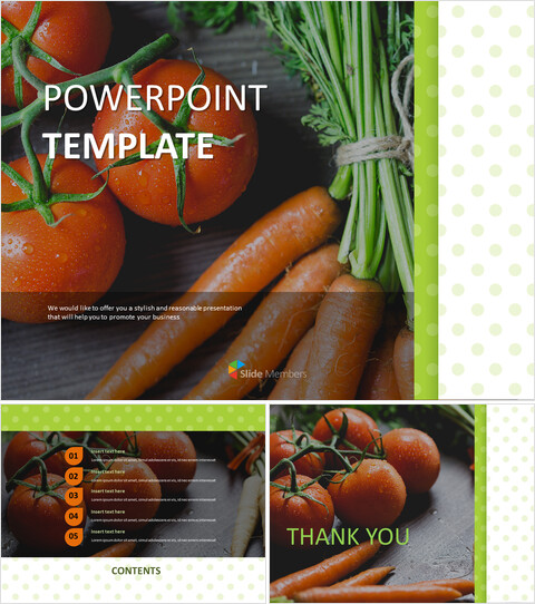 Google 슬라이드 이미지 무료 다운로드 - 토마토와 당근_6 slides