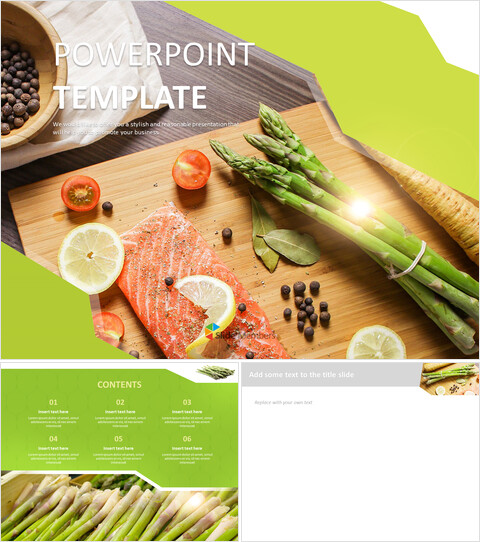 Healthful Asparagus - Google Slides Template Free_6 slides