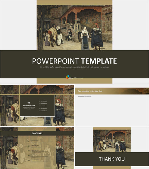 James Tissot "LA rencontre de Faust et de Marguerite" - Free Google Slides_6 slides