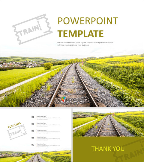 静かな鉄道 - Googleスライド無料ダウンロード_6 slides