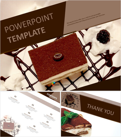 Tiramisu Cake - Free google Slides Template_6 slides