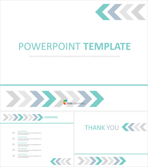 Turquois and Gray Arrows Indicating Up&down - Free Images for Presentations_6 slides