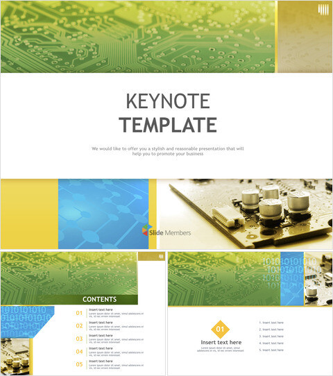circuiti per computer - modelli keynote professionali gratuiti_6 slides