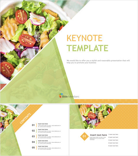 무료 비즈니스 키노트 템플릿 - 다이어트 샐러드_6 slides
