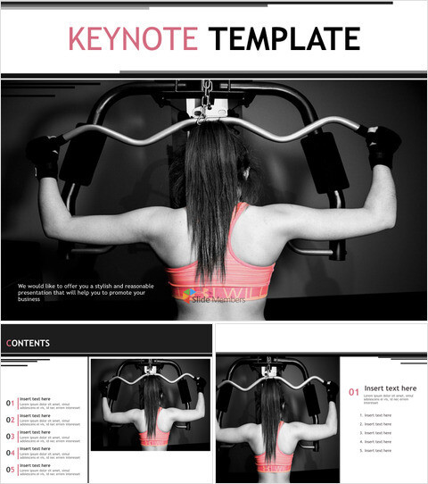 主题演讲模板免费 - 体能训练_6 slides