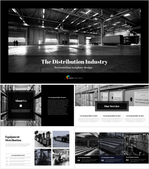 L\'industrie de la distribution Diapositives de présentation PowerPoint_40 slides