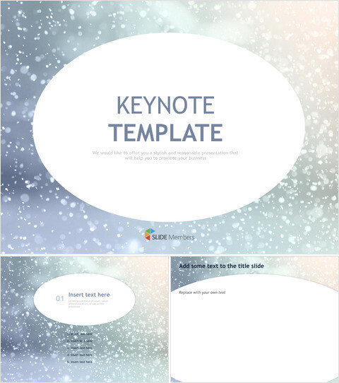 Plantillas gratuitas de Keynote de negocios - Fondo blanco nevado_6 slides