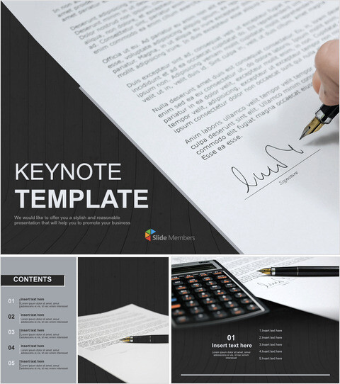 Images gratuites pour Keynote - Accord de contrat_6 slides