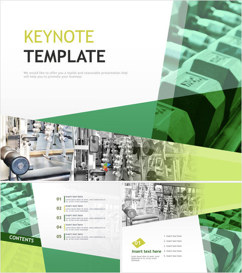 主题站在线免费 - 健身运动器材_6 slides