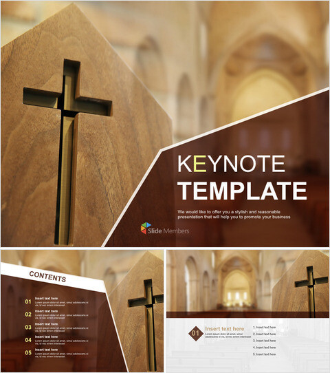 Keynote Templates Free Download - Crucifix in Church_6 slides