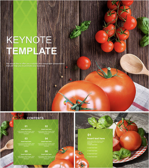 키노트 템플릿 무료 다운로드 - 신선한 토마토_6 slides